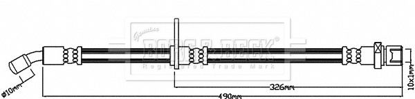 BORG & BECK Pidurivoolik BBH8250